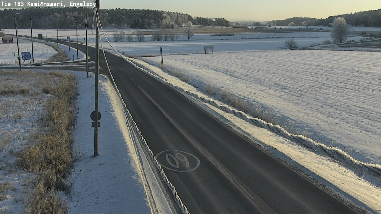 Weather Camera Image Väg 183 Kimito, Engelsby, Kemiönsaari, Varsinais-Suomi