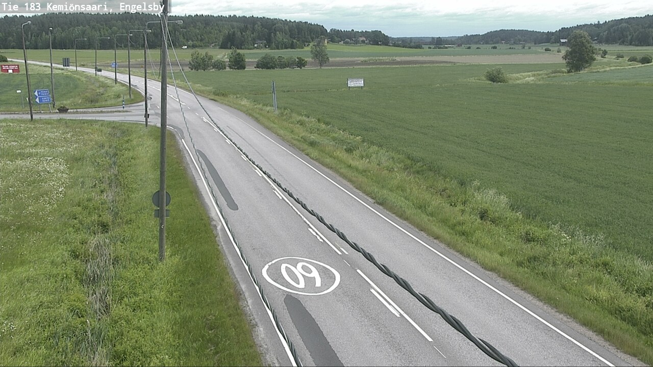 Weather Camera Image Väg 183 Kimito, Engelsby, Kemiönsaari, Varsinais-Suomi