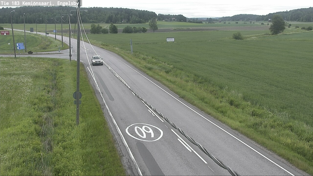 Weather Camera Image Väg 183 Kimito, Engelsby, Kemiönsaari, Varsinais-Suomi