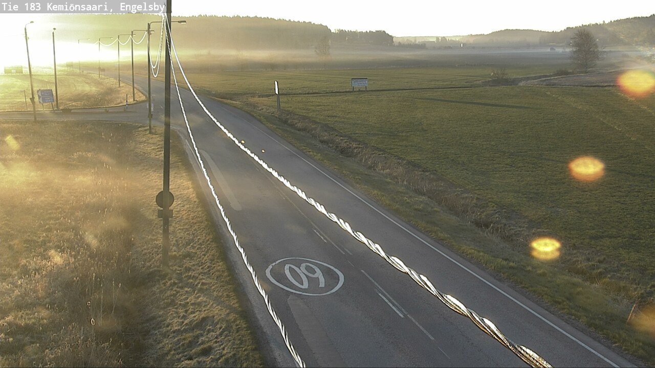 Weather Camera Image Väg 183 Kimito, Engelsby, Kemiönsaari, Varsinais-Suomi