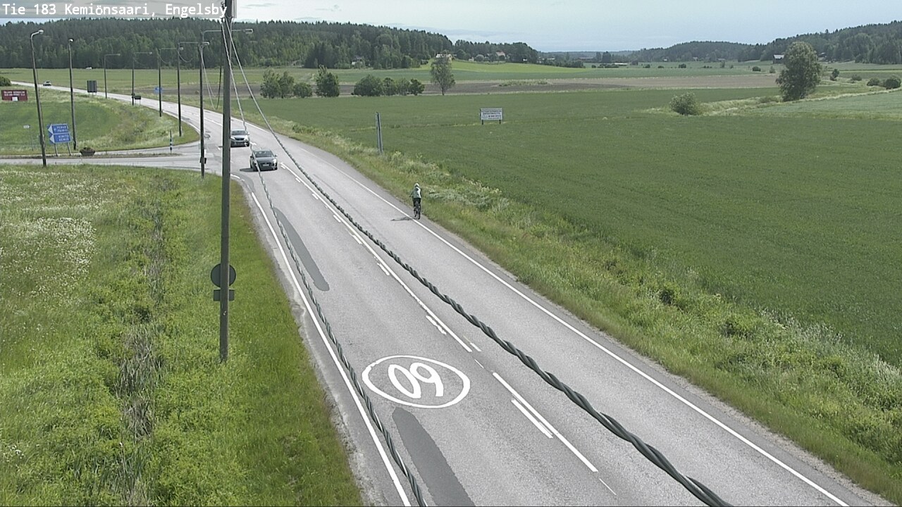 Weather Camera Image Väg 183 Kimito, Engelsby, Kemiönsaari, Varsinais-Suomi