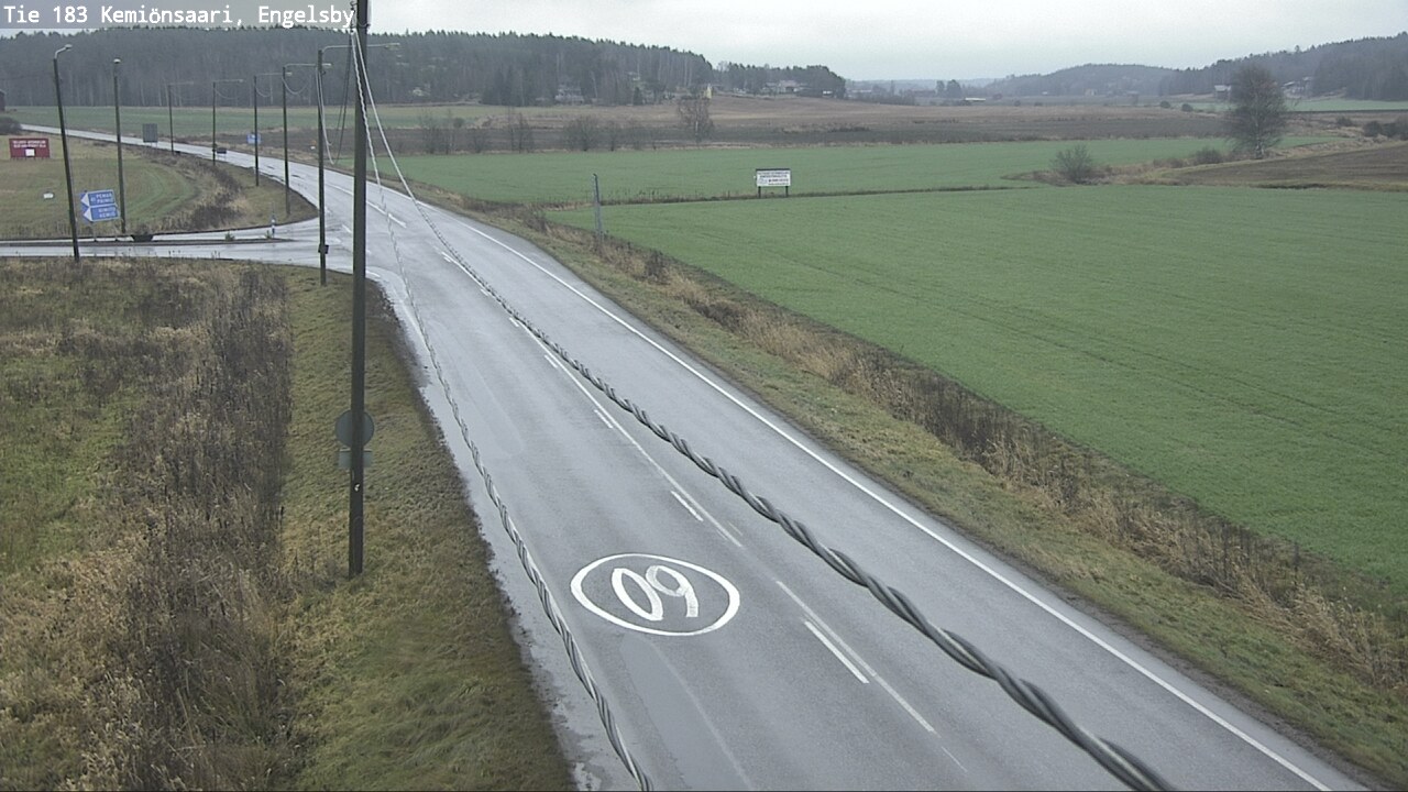 Weather Camera Image Väg 183 Kimito, Engelsby, Kemiönsaari, Varsinais-Suomi