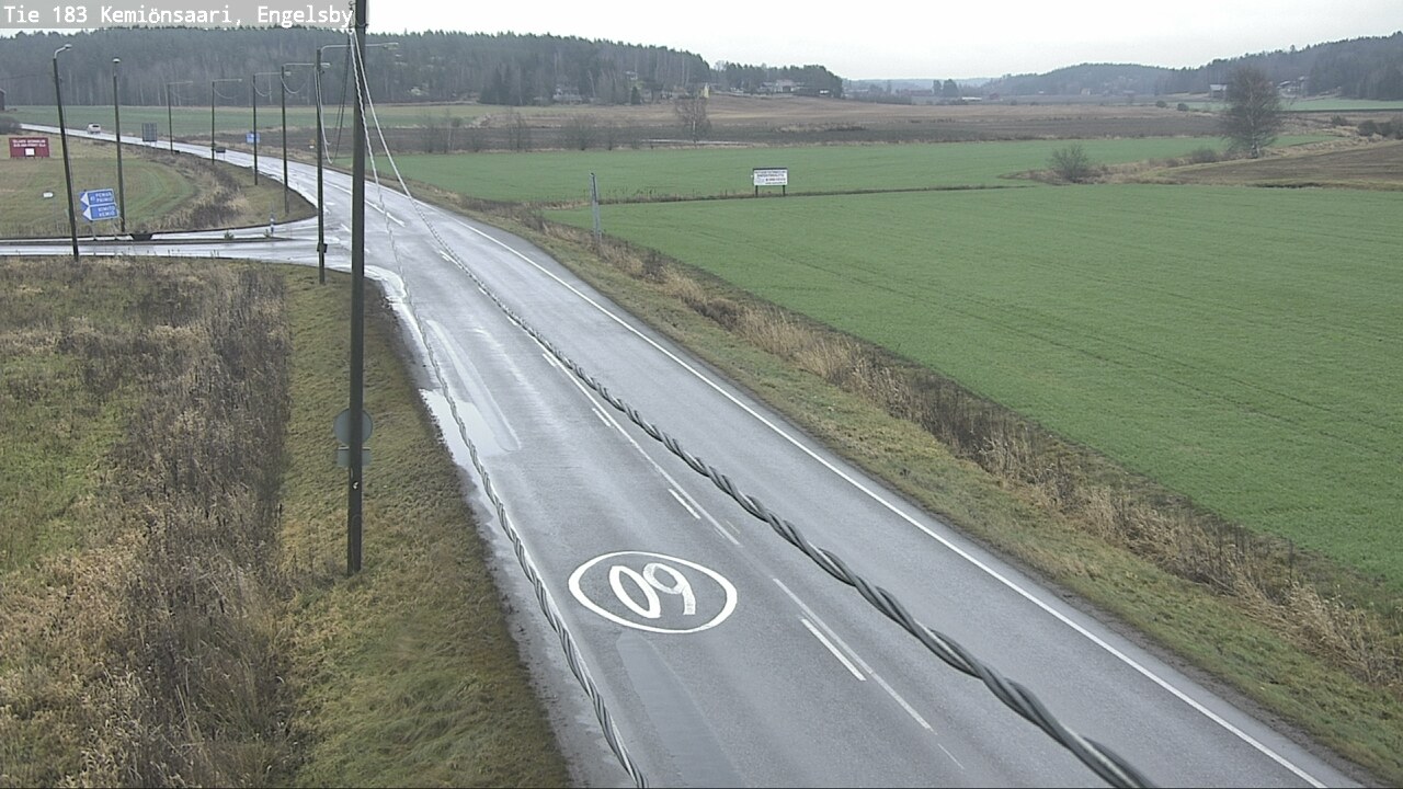 Weather Camera Image Väg 183 Kimito, Engelsby, Kemiönsaari, Varsinais-Suomi