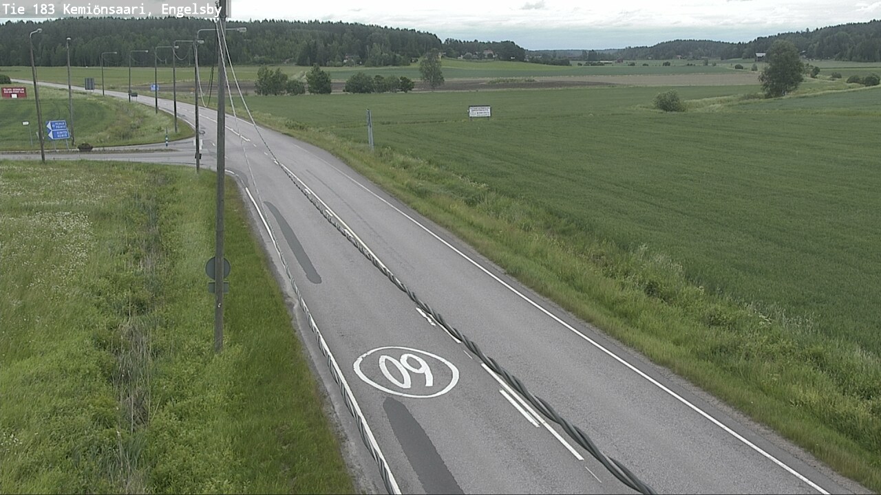 Weather Camera Image Väg 183 Kimito, Engelsby, Kemiönsaari, Varsinais-Suomi