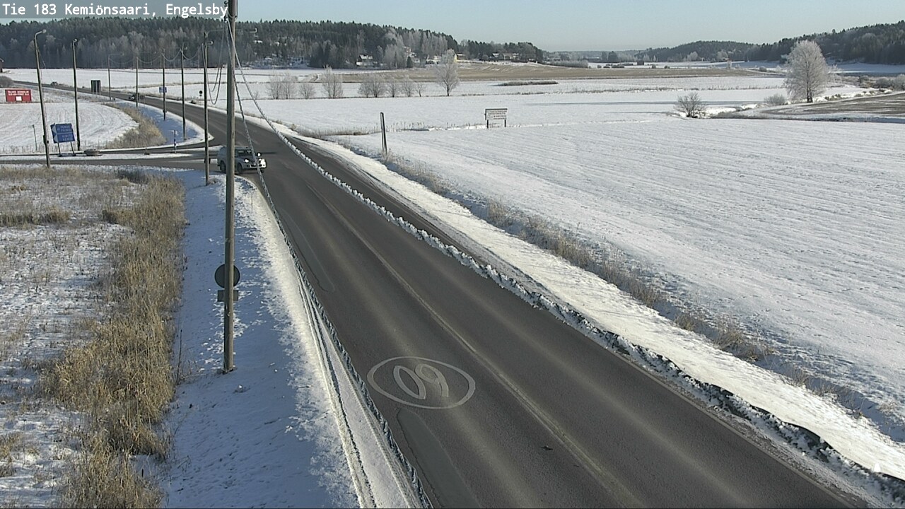 Weather Camera Image Väg 183 Kimito, Engelsby, Kemiönsaari, Varsinais-Suomi