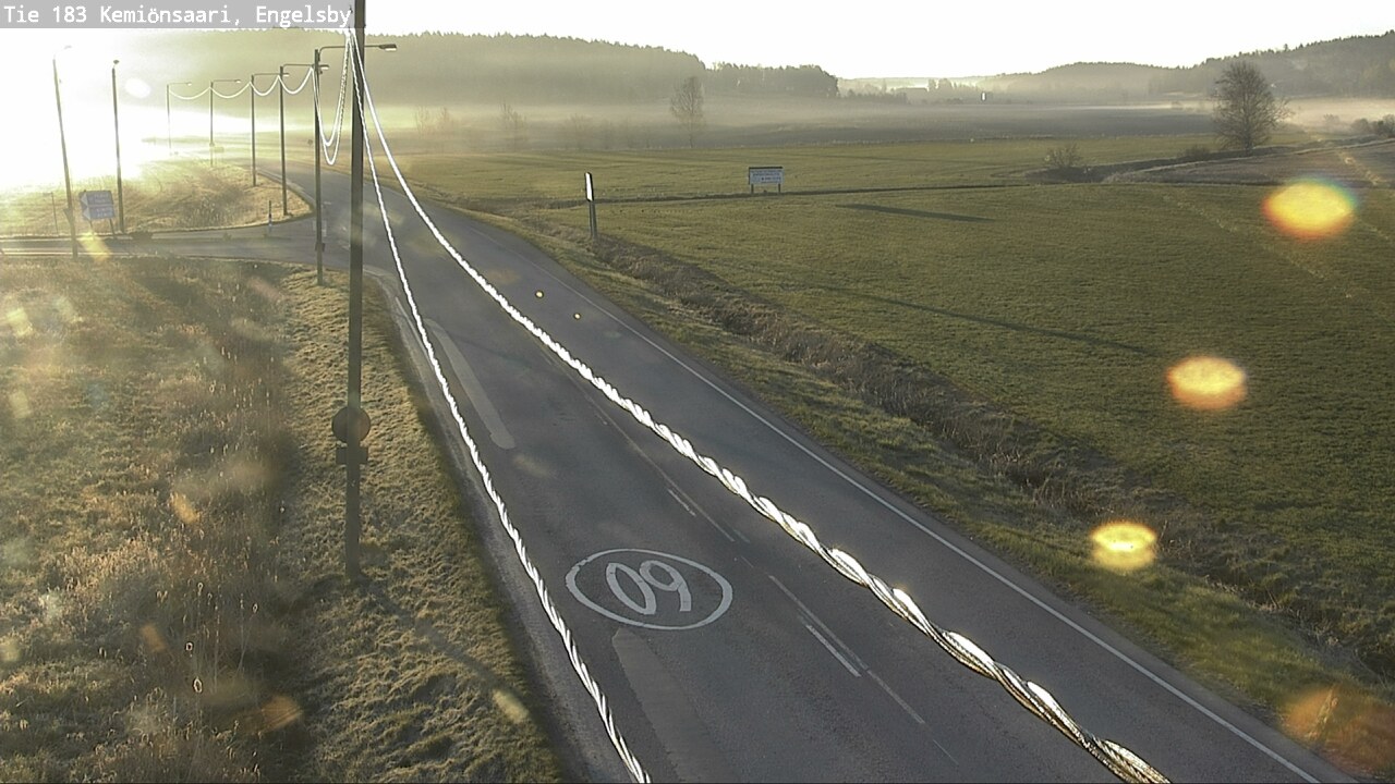 Weather Camera Image Väg 183 Kimito, Engelsby, Kemiönsaari, Varsinais-Suomi