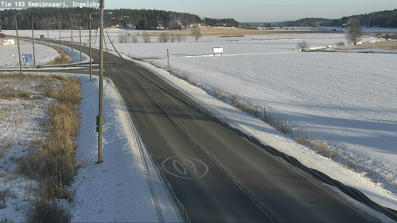 Weather Camera Image Väg 183 Kimito, Engelsby, Kemiönsaari, Varsinais-Suomi