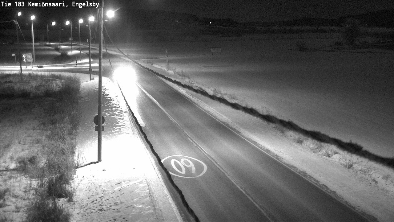 Weather Camera Image Väg 183 Kimito, Engelsby, Kemiönsaari, Varsinais-Suomi