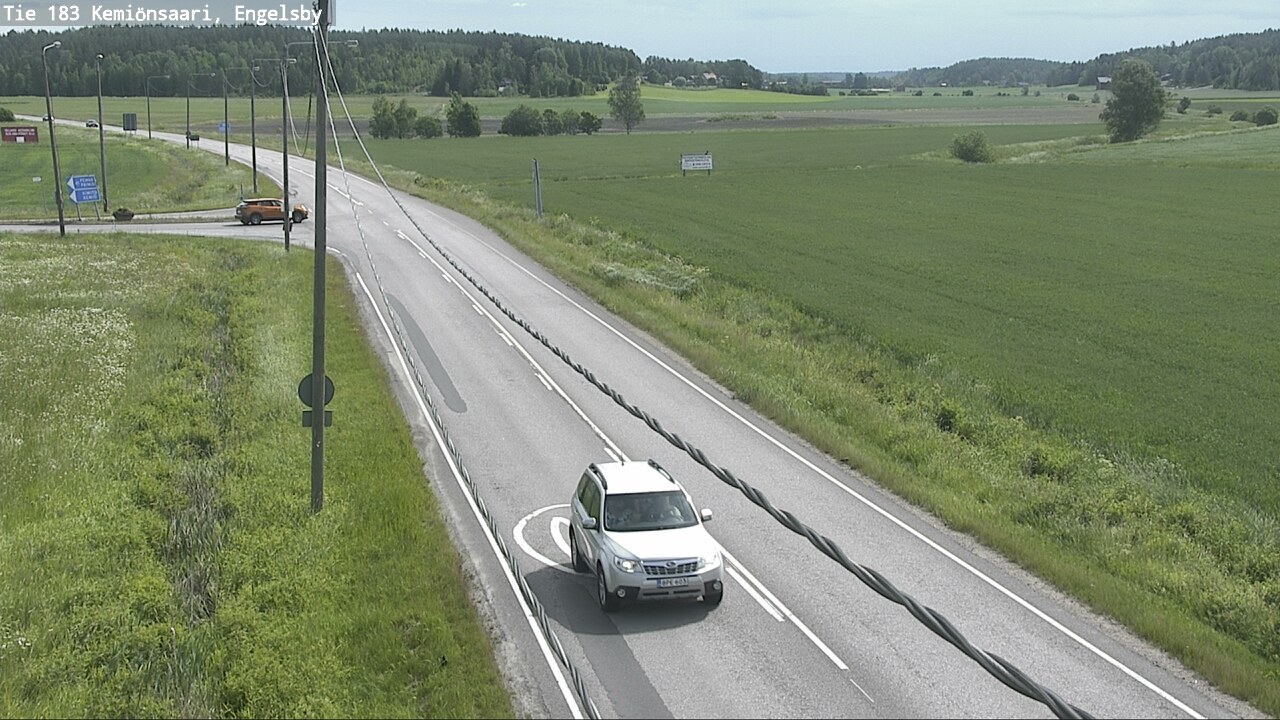Weather Camera Image Väg 183 Kimito, Engelsby, Kemiönsaari, Varsinais-Suomi