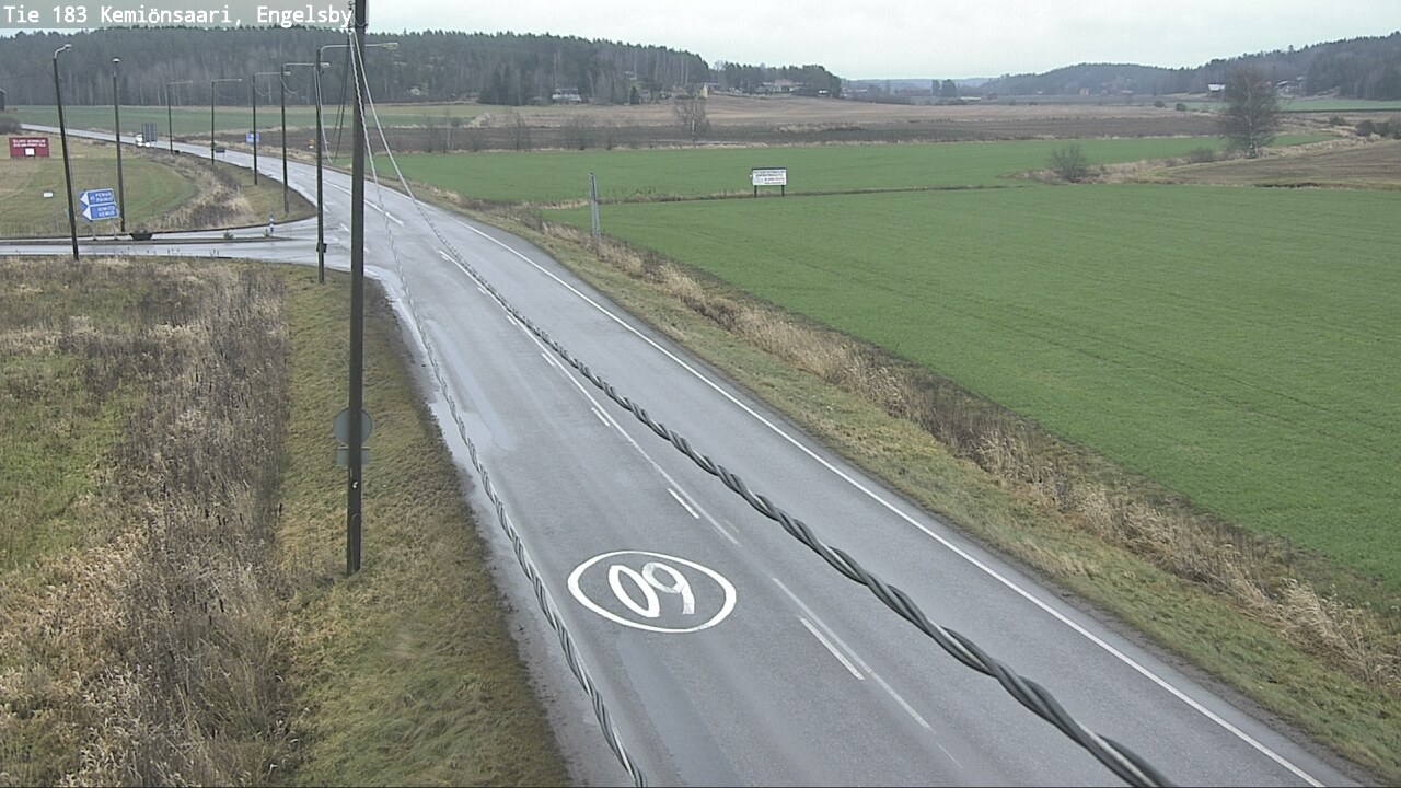 Weather Camera Image Väg 183 Kimito, Engelsby, Kemiönsaari, Varsinais-Suomi