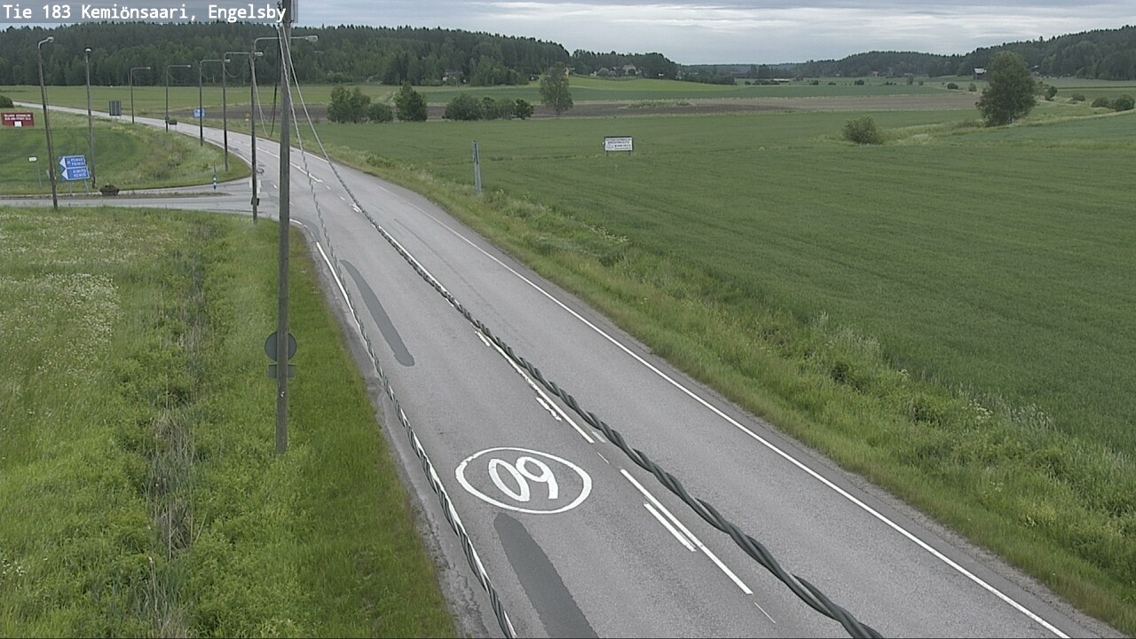 Weather Camera Image Väg 183 Kimito, Engelsby, Kemiönsaari, Varsinais-Suomi