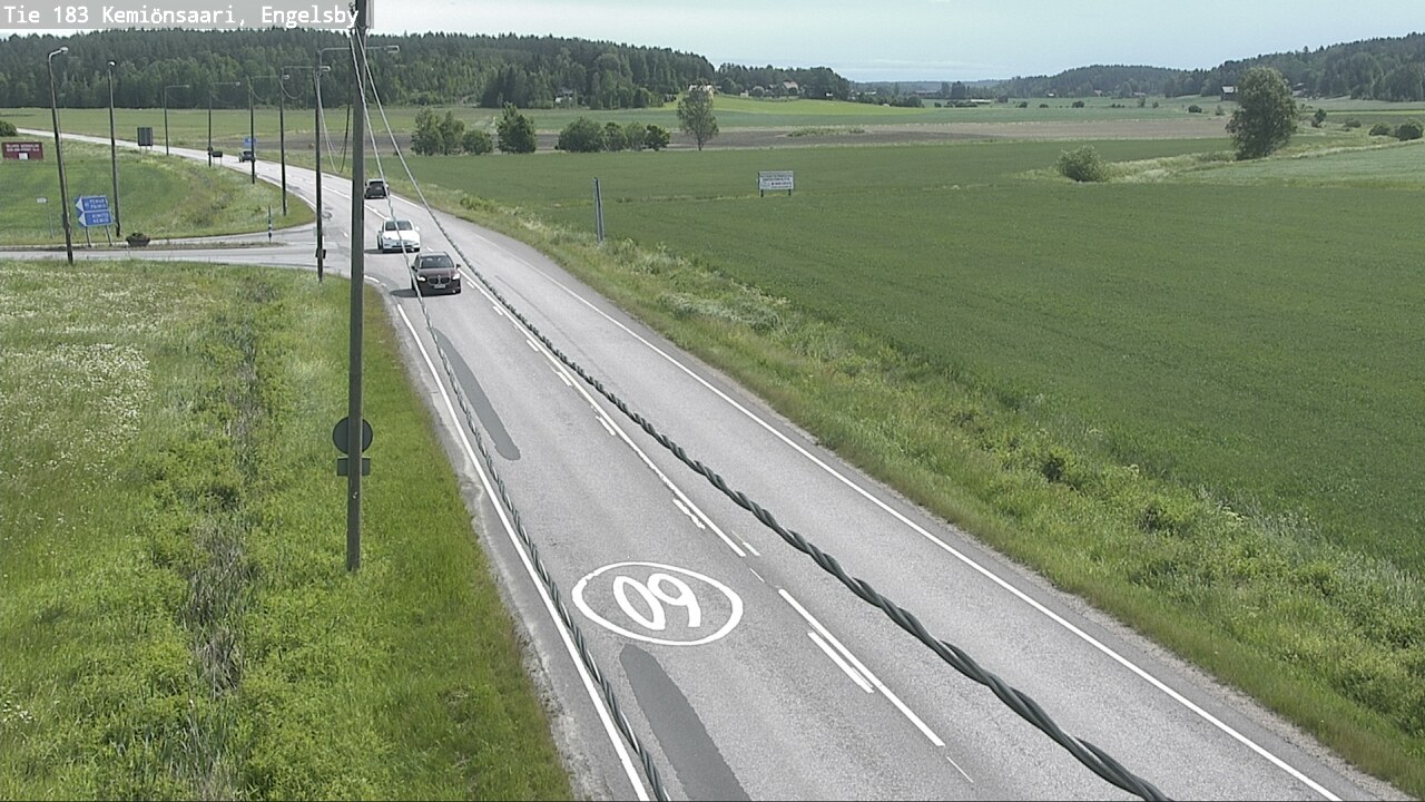 Weather Camera Image Väg 183 Kimito, Engelsby, Kemiönsaari, Varsinais-Suomi