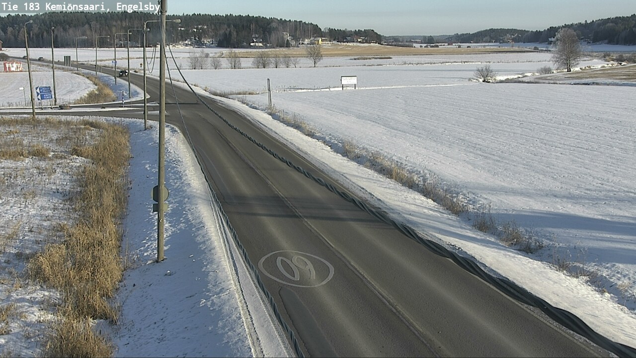 Weather Camera Image Väg 183 Kimito, Engelsby, Kemiönsaari, Varsinais-Suomi