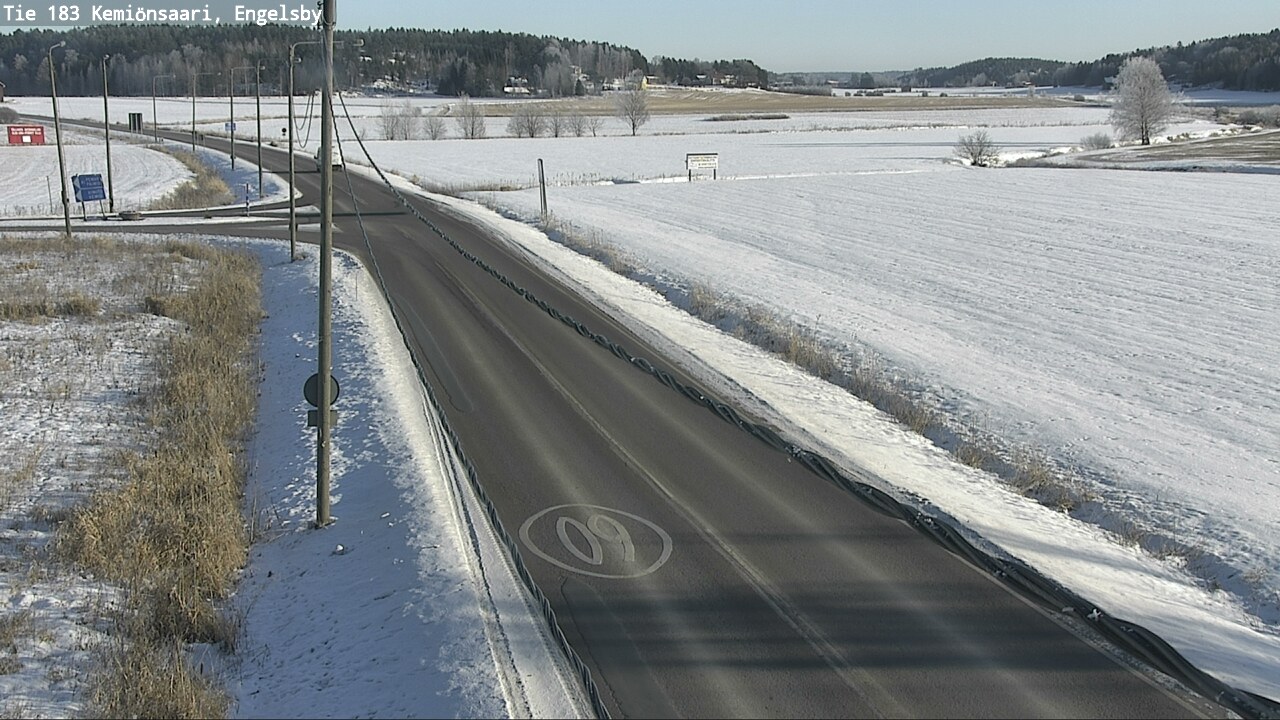 Weather Camera Image Väg 183 Kimito, Engelsby, Kemiönsaari, Varsinais-Suomi
