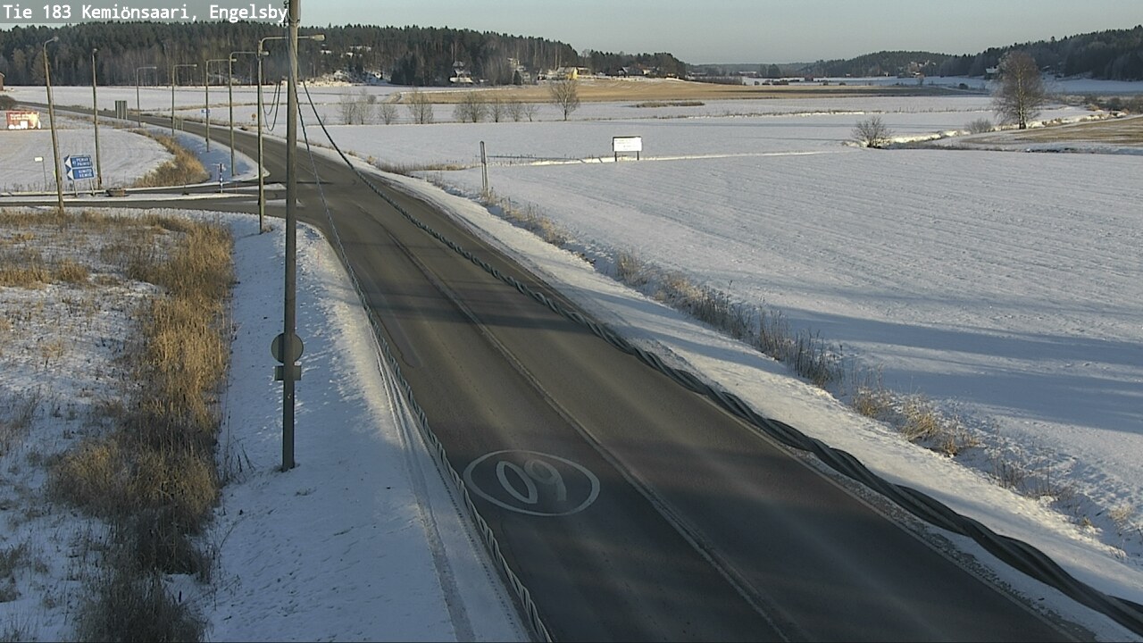 Weather Camera Image Väg 183 Kimito, Engelsby, Kemiönsaari, Varsinais-Suomi