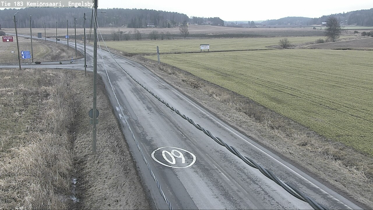 Weather Camera Image Väg 183 Kimito, Engelsby, Kemiönsaari, Varsinais-Suomi