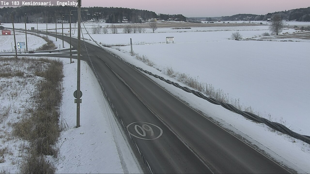 Weather Camera Image Väg 183 Kimito, Engelsby, Kemiönsaari, Varsinais-Suomi