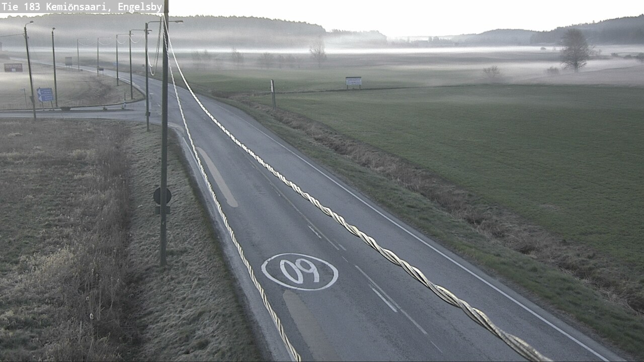 Weather Camera Image Väg 183 Kimito, Engelsby, Kemiönsaari, Varsinais-Suomi