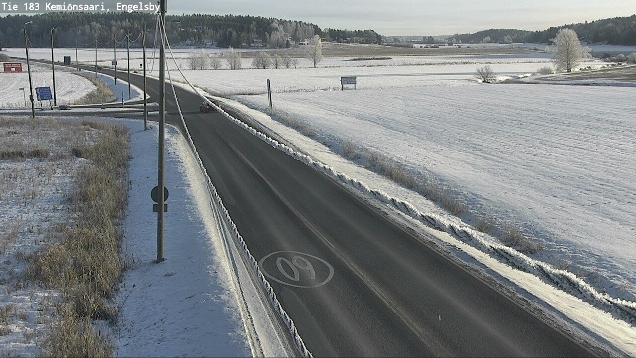 Weather Camera Image Väg 183 Kimito, Engelsby, Kemiönsaari, Varsinais-Suomi