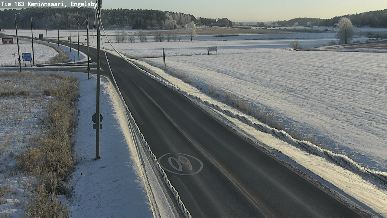 Weather Camera Image Väg 183 Kimito, Engelsby, Kemiönsaari, Varsinais-Suomi