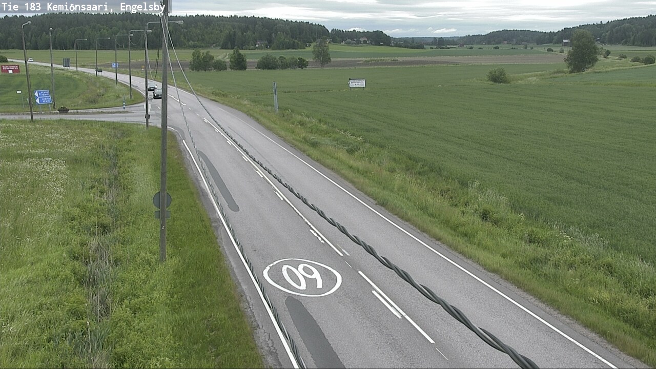 Weather Camera Image Väg 183 Kimito, Engelsby, Kemiönsaari, Varsinais-Suomi