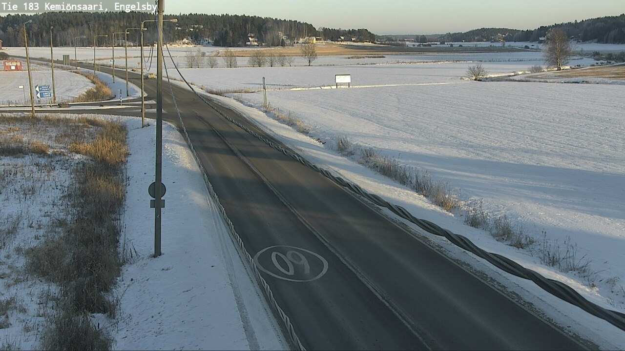 Weather Camera Image Väg 183 Kimito, Engelsby, Kemiönsaari, Varsinais-Suomi