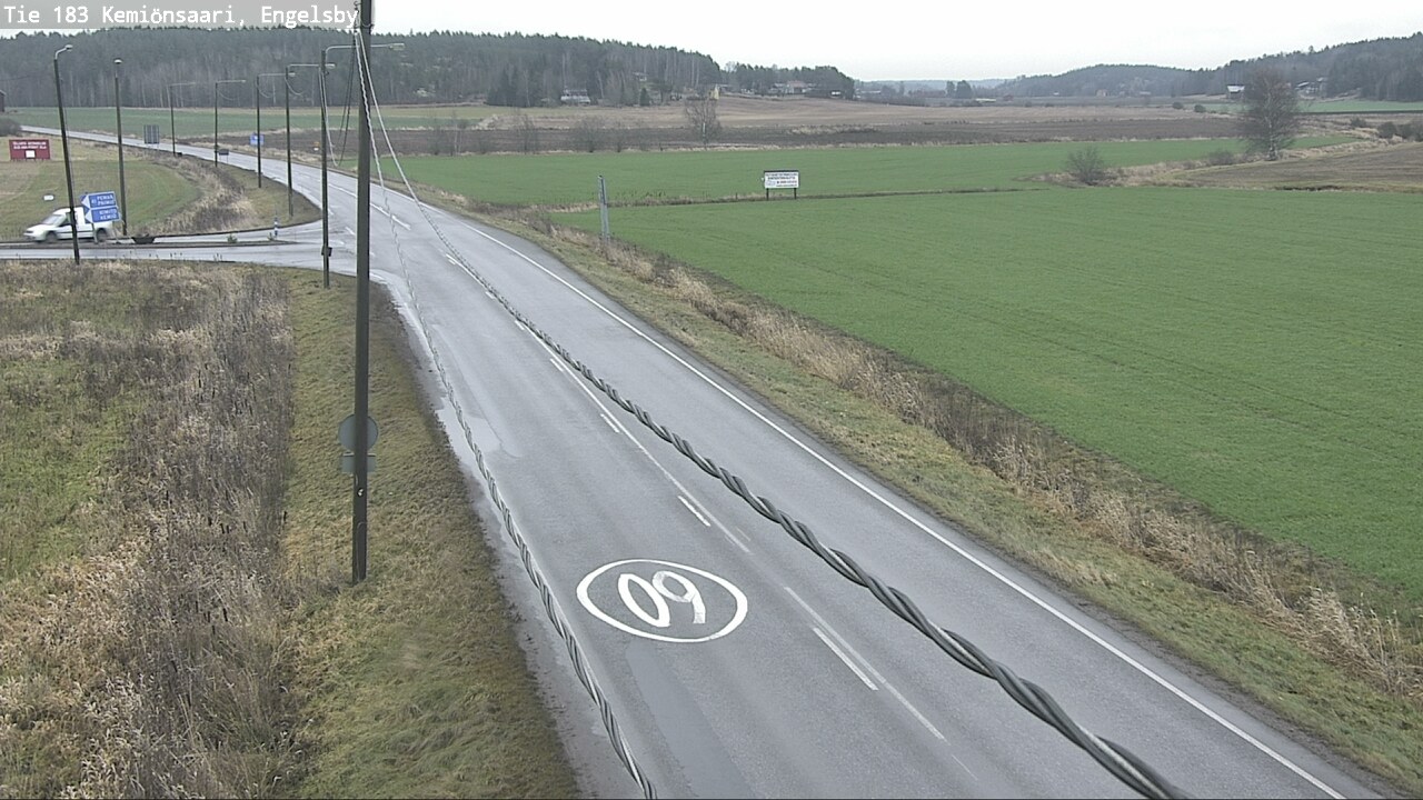 Weather Camera Image Väg 183 Kimito, Engelsby, Kemiönsaari, Varsinais-Suomi