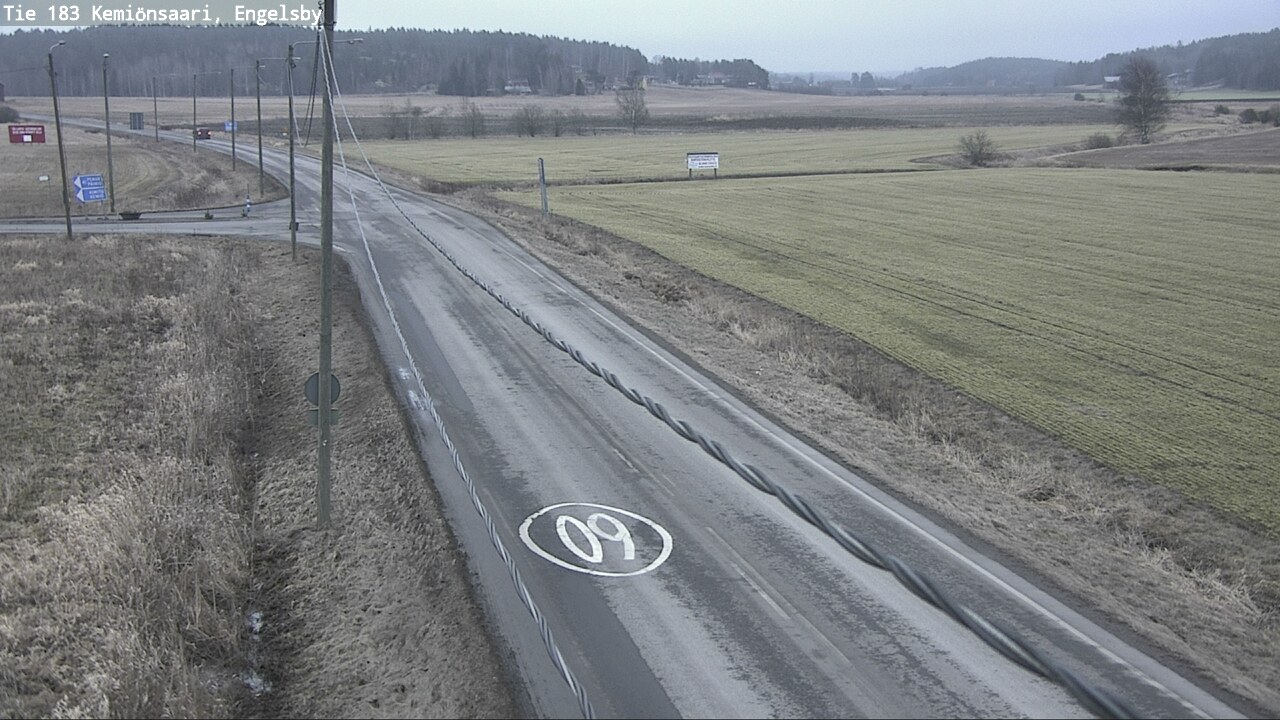 Weather Camera Image Väg 183 Kimito, Engelsby, Kemiönsaari, Varsinais-Suomi