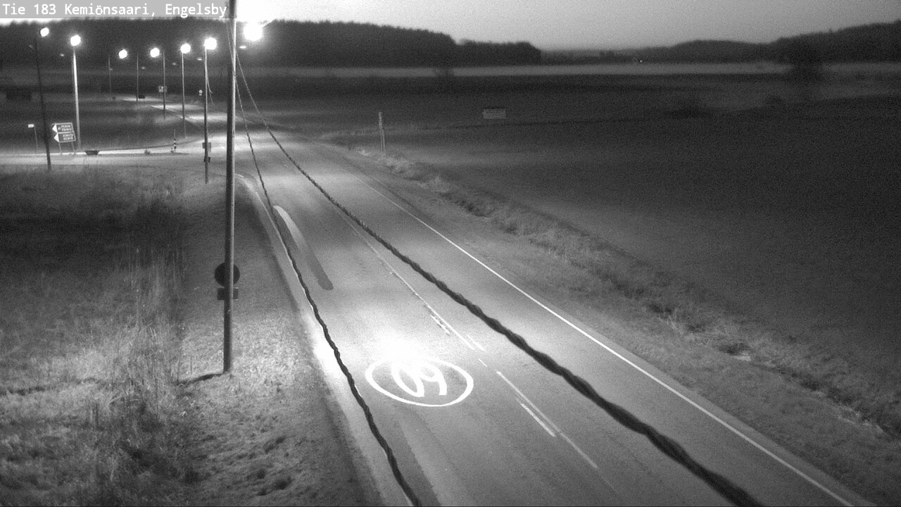 Weather Camera Image Väg 183 Kimito, Engelsby, Kemiönsaari, Varsinais-Suomi