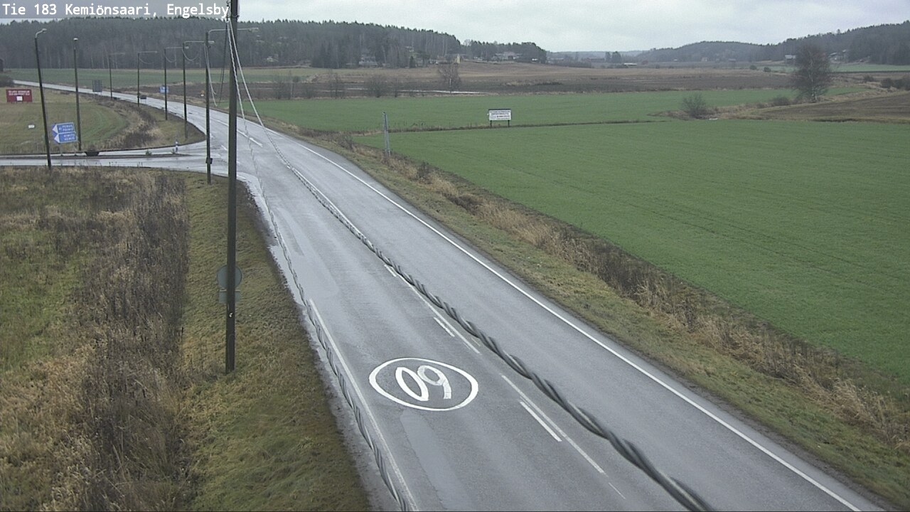 Weather Camera Image Väg 183 Kimito, Engelsby, Kemiönsaari, Varsinais-Suomi