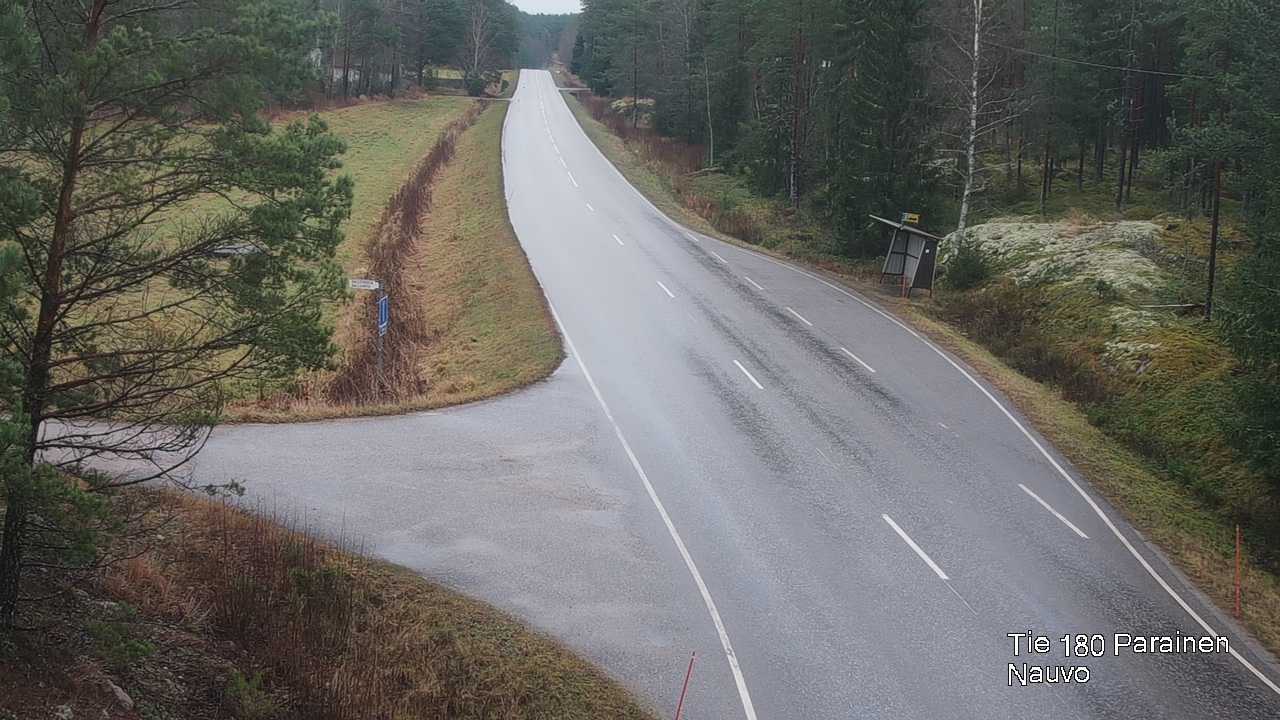 Weather Camera Image Väg 180 Pargas, Nagu, Galls, Parainen, Varsinais-Suomi