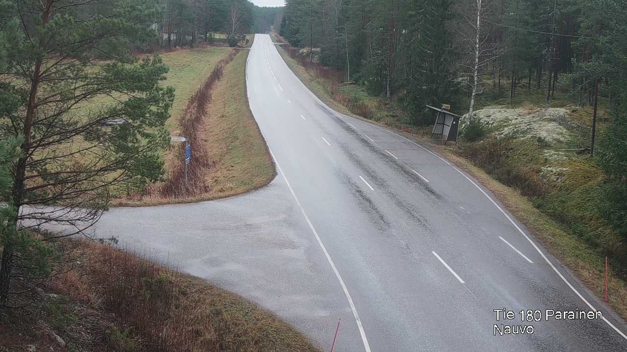 Weather Camera Image Väg 180 Pargas, Nagu, Galls, Parainen, Varsinais-Suomi