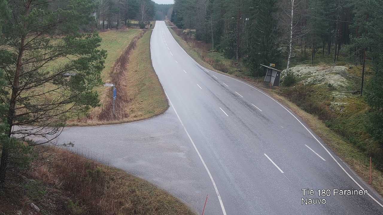 Weather Camera Image Väg 180 Pargas, Nagu, Galls, Parainen, Varsinais-Suomi