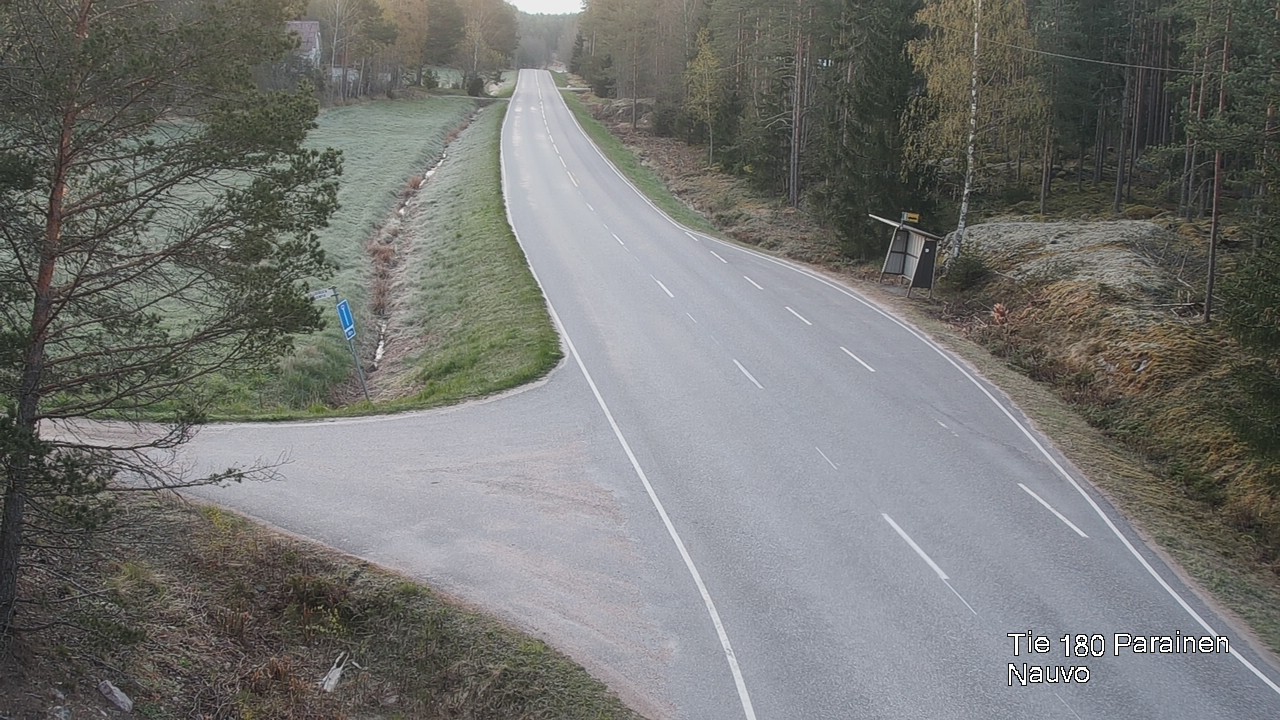 Weather Camera Image Road 180 Parainen, Nauvo, Galls, Parainen, Varsinais-Suomi