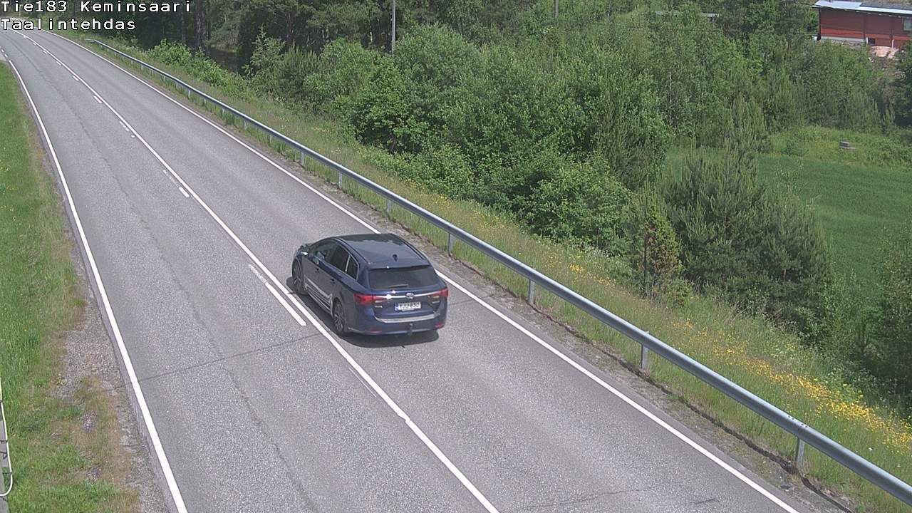 Weather Camera Image Väg 183 Kimitoön, Dalen, Kemiönsaari, Varsinais-Suomi