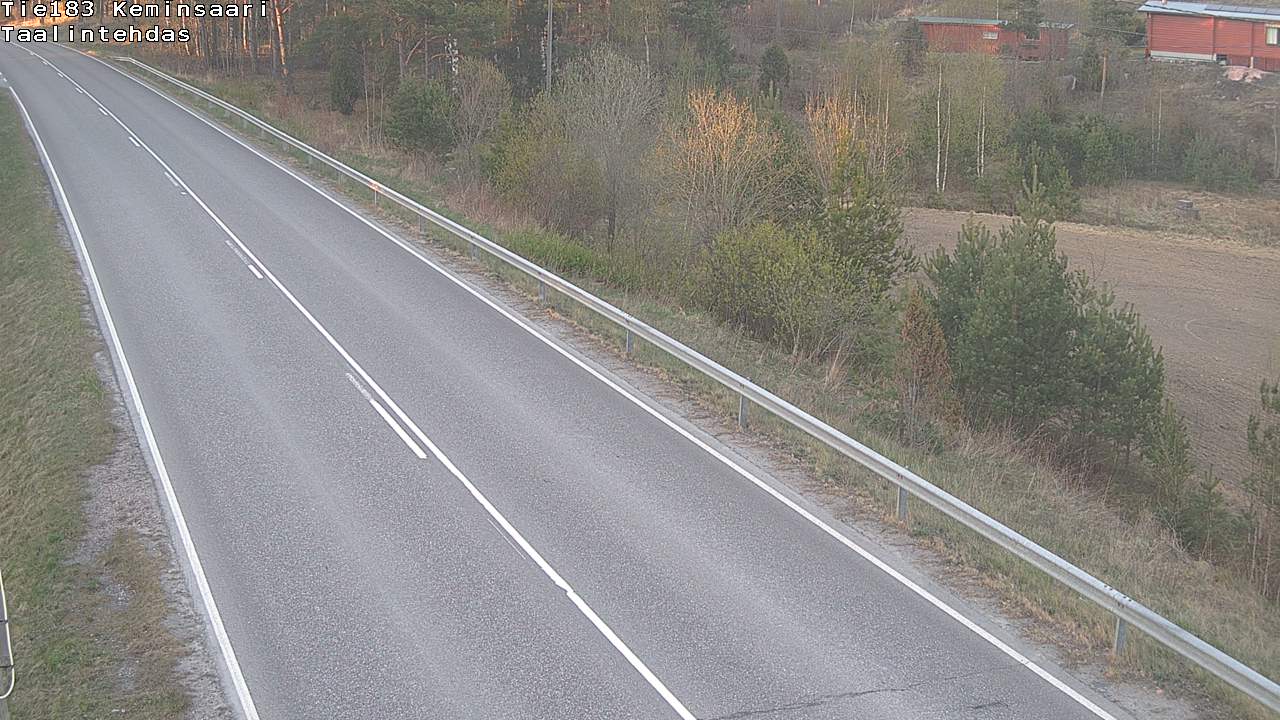 Weather Camera Image Road 183 Kemiönsaari, Taallintehdas, Kemiönsaari, Varsinais-Suomi