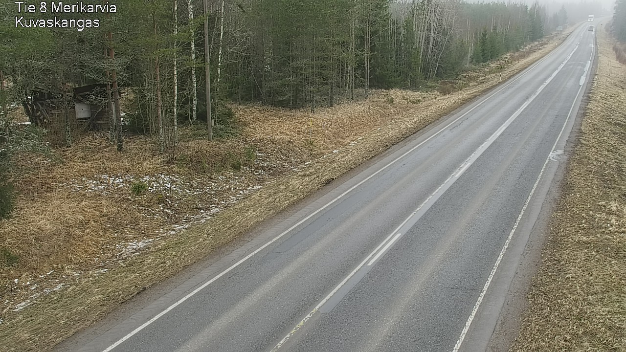 Weather Camera Image Road 8 Merikarvia, Kuvaskangas, Merikarvia, Satakunta