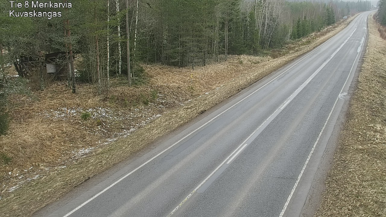 Weather Camera Image Road 8 Merikarvia, Kuvaskangas, Merikarvia, Satakunta