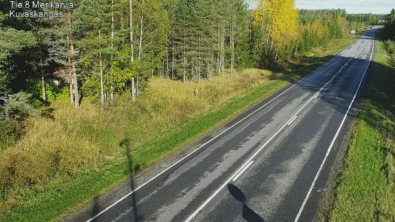 Weather Camera Image Road 8 Merikarvia, Kuvaskangas, Merikarvia, Satakunta