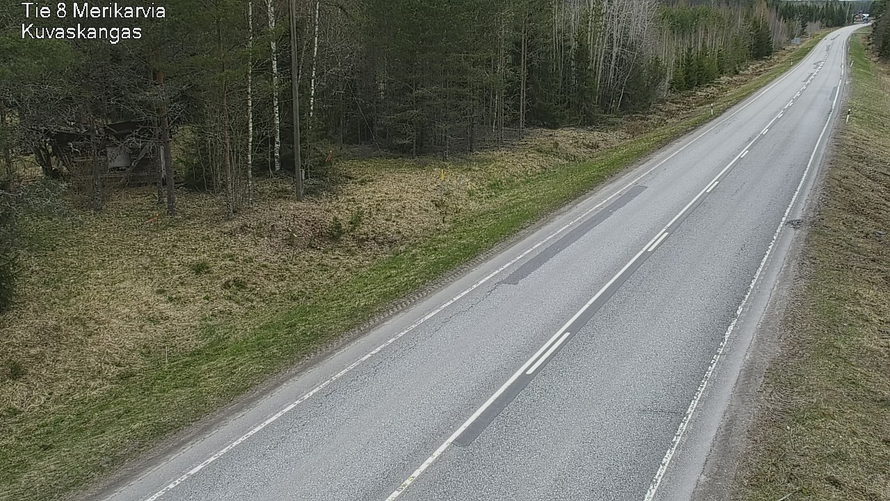 Weather Camera Image Road 8 Merikarvia, Kuvaskangas, Merikarvia, Satakunta