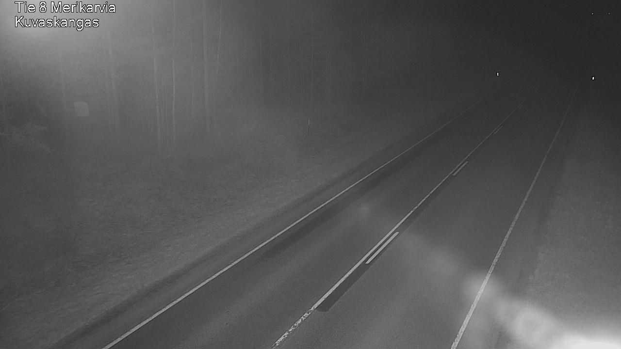 Weather Camera Image Road 8 Merikarvia, Kuvaskangas, Merikarvia, Satakunta