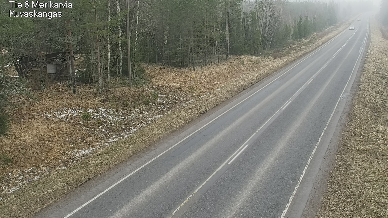 Weather Camera Image Road 8 Merikarvia, Kuvaskangas, Merikarvia, Satakunta