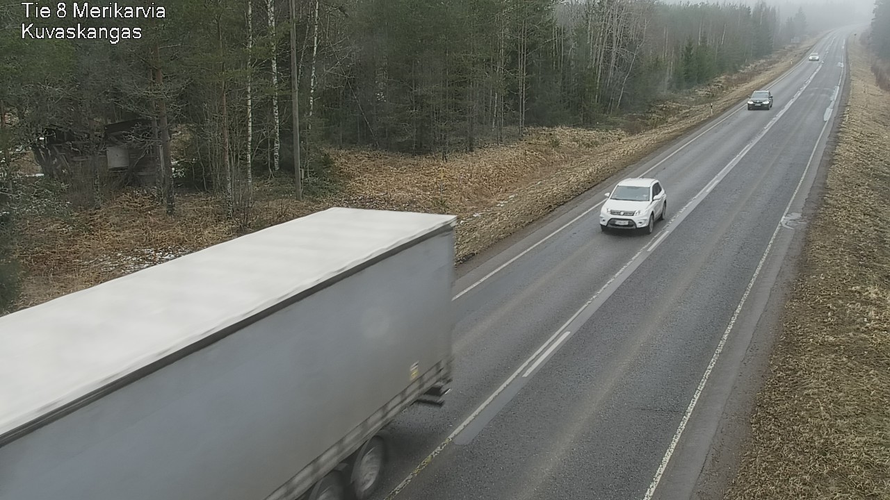 Weather Camera Image Road 8 Merikarvia, Kuvaskangas, Merikarvia, Satakunta