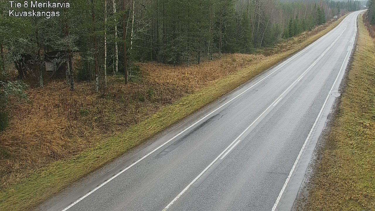 Weather Camera Image Road 8 Merikarvia, Kuvaskangas, Merikarvia, Satakunta