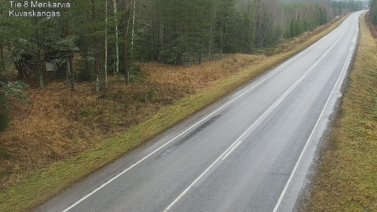 Weather Camera Image Road 8 Merikarvia, Kuvaskangas, Merikarvia, Satakunta