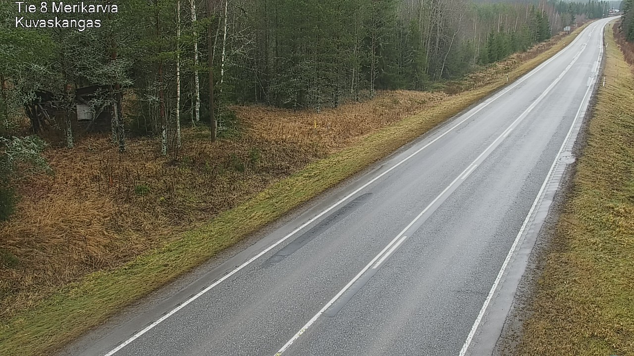 Weather Camera Image Road 8 Merikarvia, Kuvaskangas, Merikarvia, Satakunta