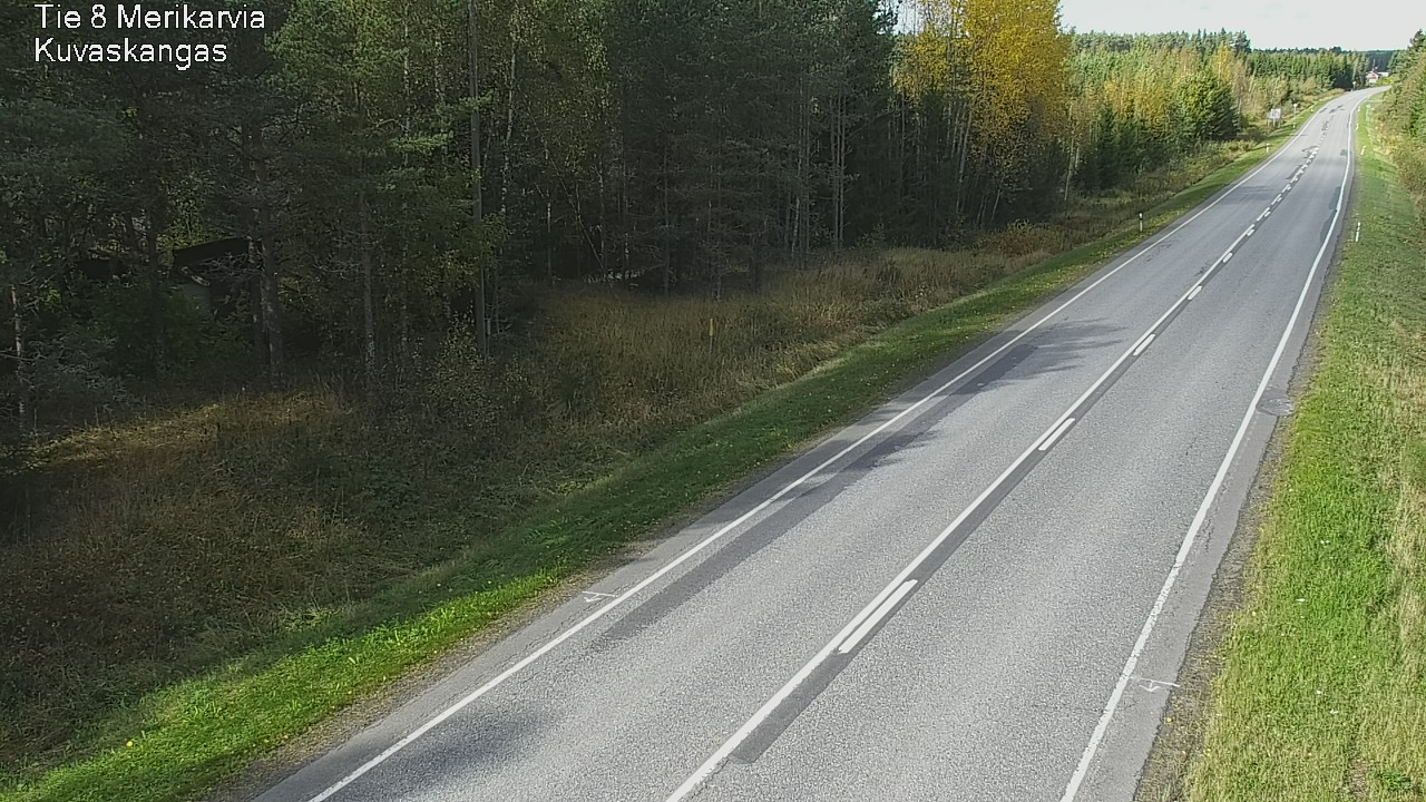 Weather Camera Image Road 8 Merikarvia, Kuvaskangas, Merikarvia, Satakunta