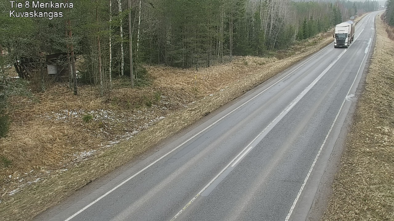 Weather Camera Image Road 8 Merikarvia, Kuvaskangas, Merikarvia, Satakunta