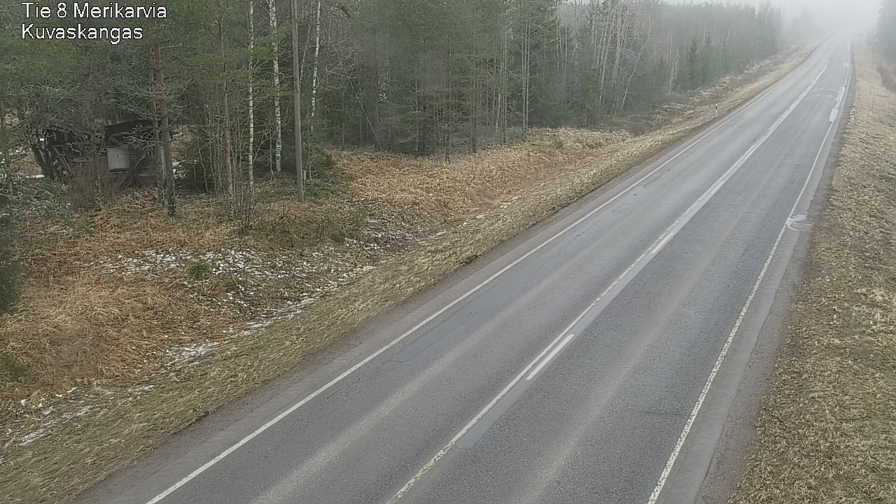 Weather Camera Image Road 8 Merikarvia, Kuvaskangas, Merikarvia, Satakunta