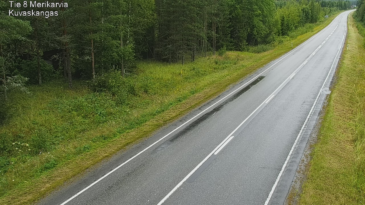 Weather Camera Image Road 8 Merikarvia, Kuvaskangas, Merikarvia, Satakunta